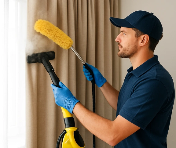 Trusted blind cleaning technician Matty Curtain Cleaning shalvey-nsw QLD