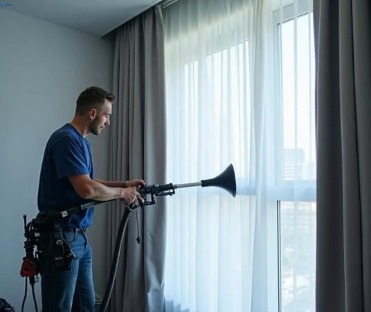 Professional curtain stain removal process equipment Matty Curtain Cleaning shalvey-nsw